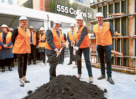 Ground broken at 555 Collins