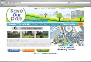 ‘‘Save our Park’’ campaign over Serrata