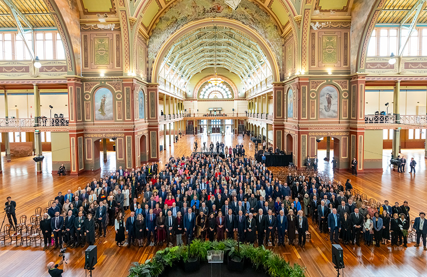 Royal Exhibition Building marks 125 years since birth of federal parliament