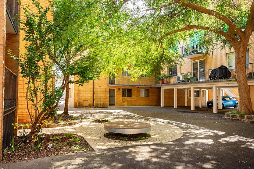 North Melbourne courtyards and car park given green boost under council grants