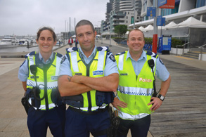 It’s cops on the docks