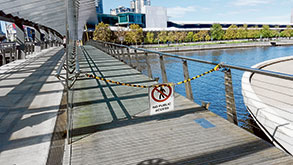 Why is the walkway closed?