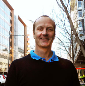 Daniel Kowalski loves the convenience Docklands