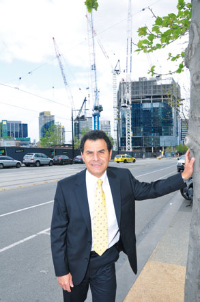 Docklands Melbourne ... took all the trees and put them in a tree museum ...