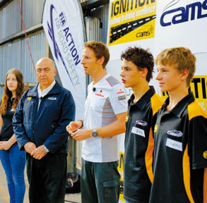 F1 ace visits Docklands