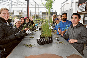 Pitching in for community