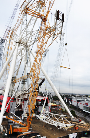 Wheel spins towards completion