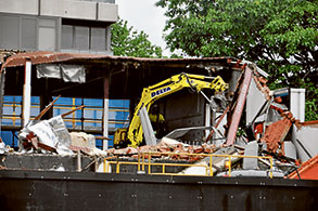 Boyd block comes down