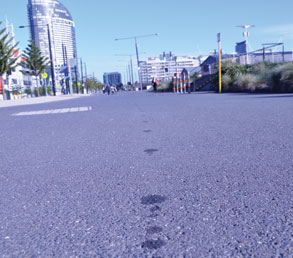 Follow the oily drip road