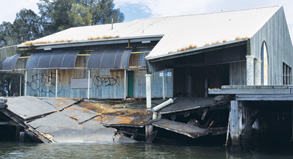 Docklands wharves give up the ghost