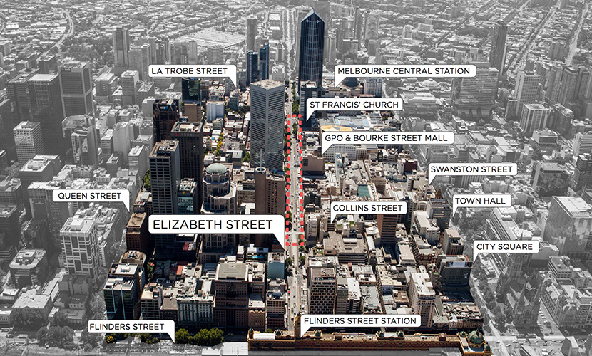 Plans to transform Elizabeth St in limbo