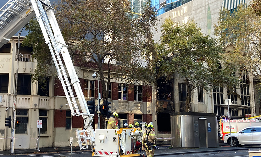 Fire engulfs abandoned club