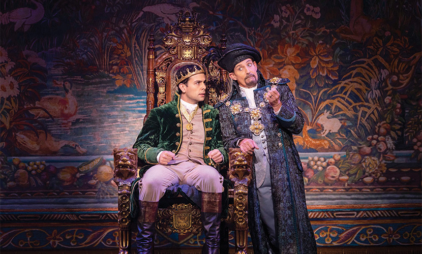 Glass slipper moment enhanced with surprising comedy flair