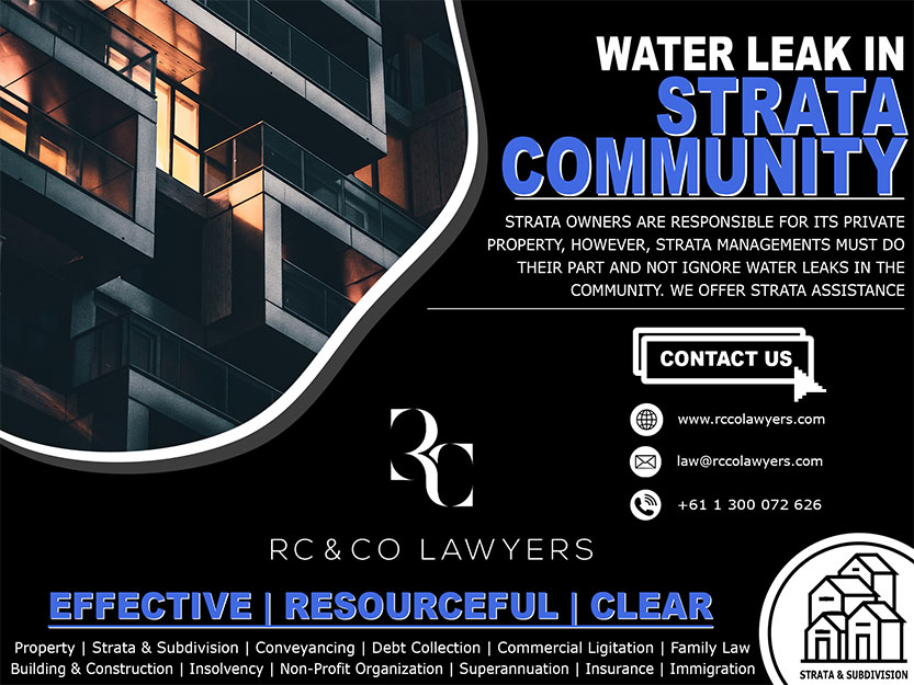 Five reasons why strata communities get involved in water leak disputes