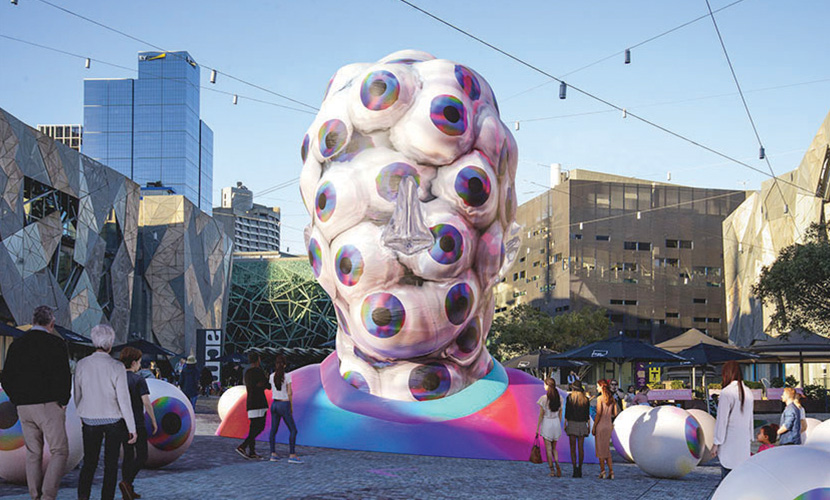 Fed Square becomes a site to see