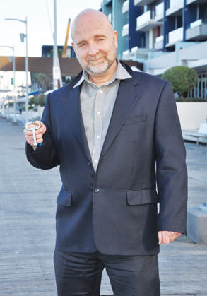 Simon hands over the keys to NewQuay