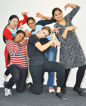 Zombie dance thrills locals
