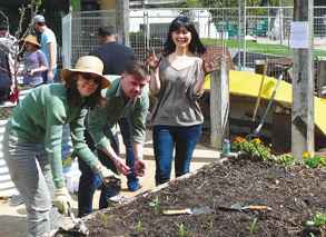 Locals get their hands dirty