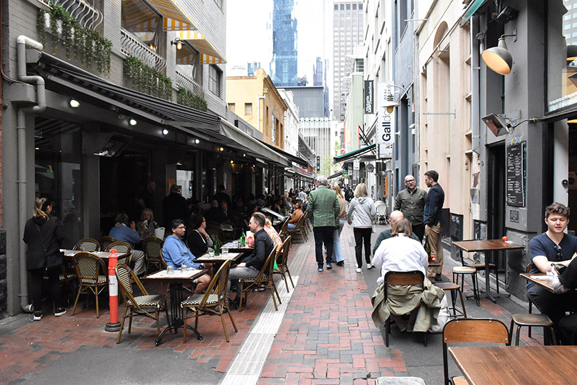 Red bricks ripped up as Hardware Lane revamped