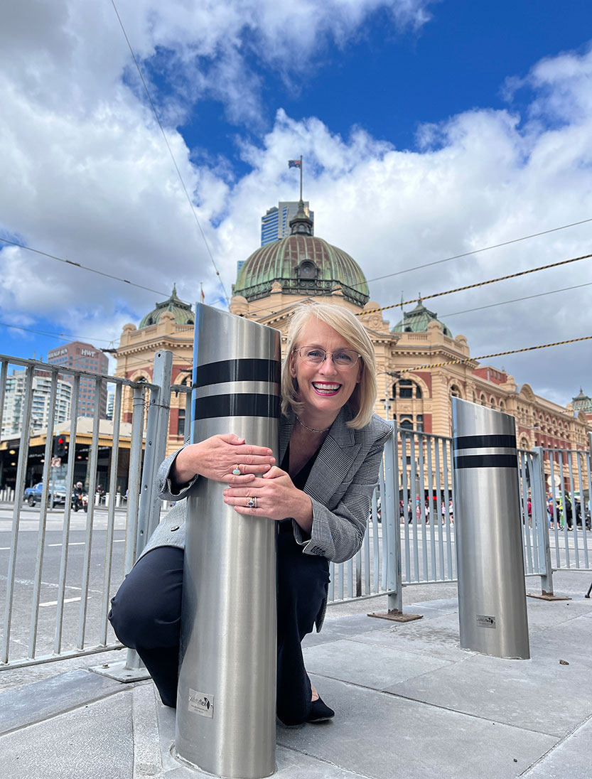 New bollard upgrade completed on Melbourne’s busiest pedestrian site