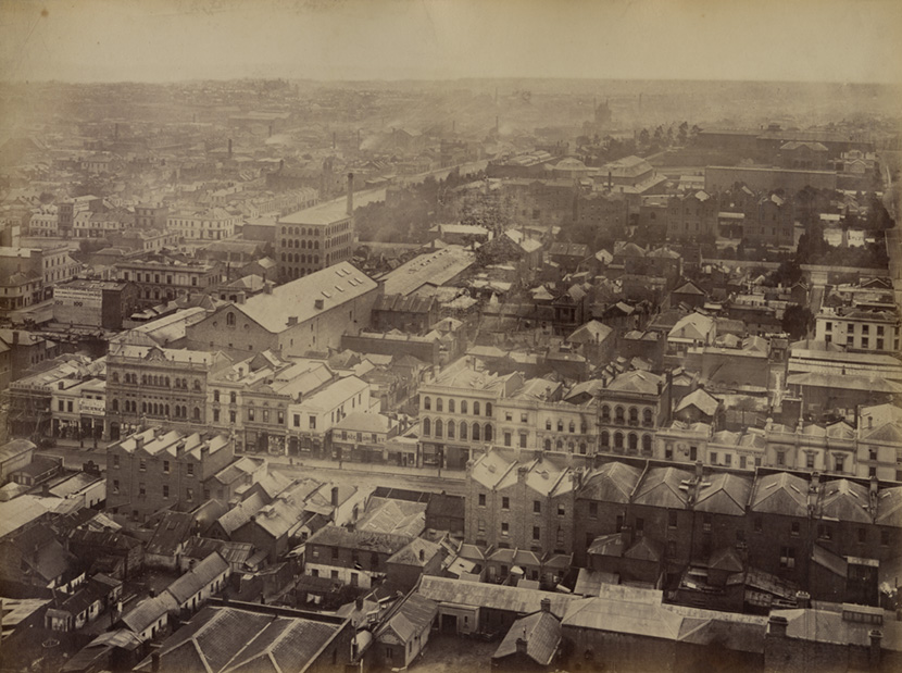 Behind the facades – Bourke St, 1875