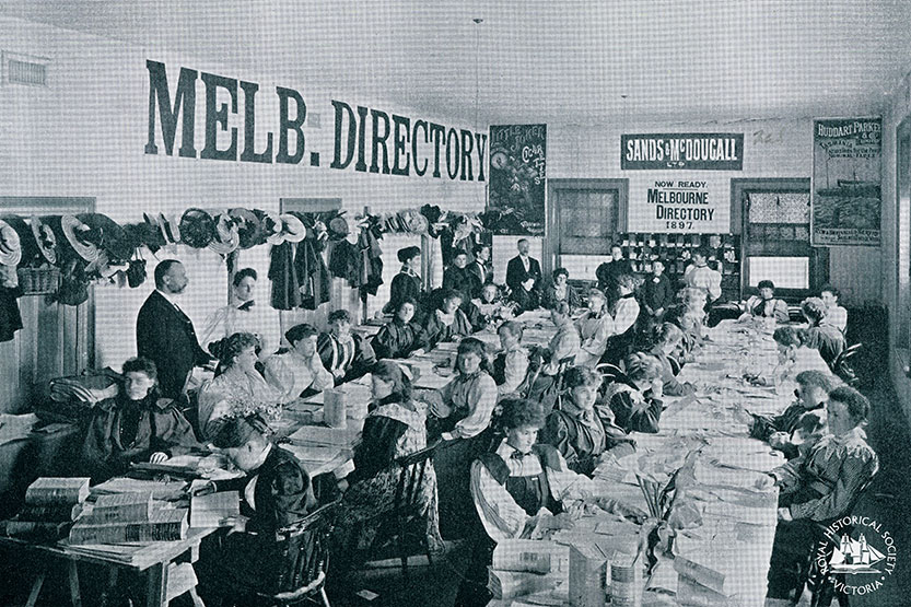 Women at work – Sands and McDougall staff, 1897