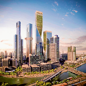 Green tower endorsed for “Cloudbank”