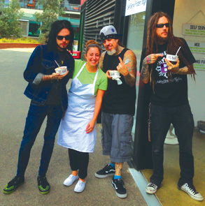 Metal meets yoghurt