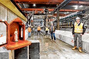 Third tunnel boring machine launched