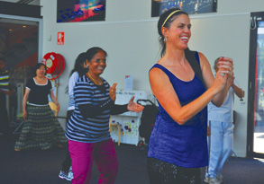 Disco divas at the Hub