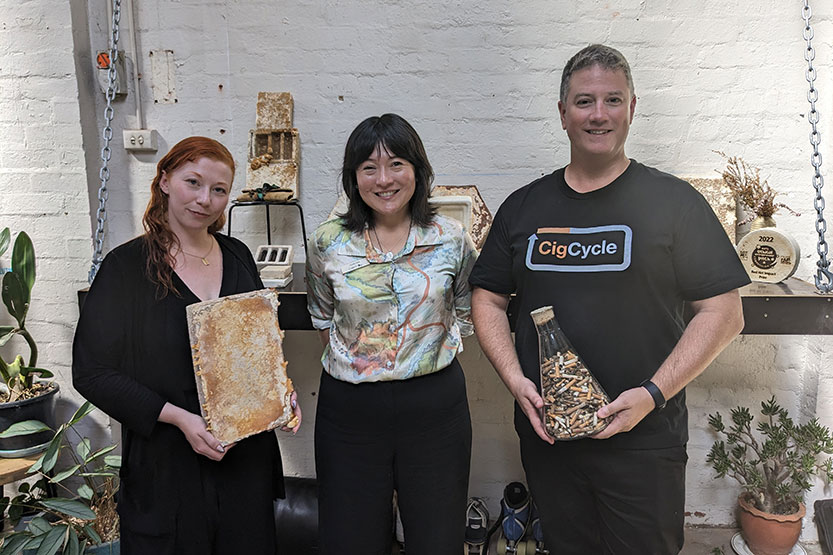 Campaign channels an almost science-fiction approach to repurposing cigarette butts