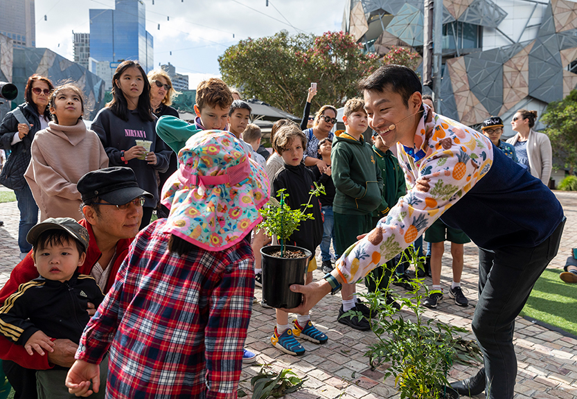 Little foodies enjoy school holiday fun at Fed Square 