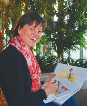 A colouful cartoonist
