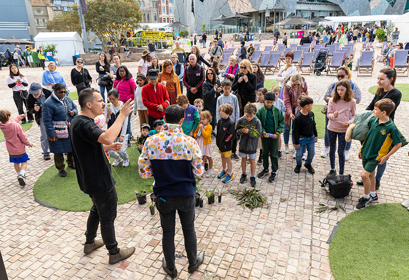Little foodies enjoy school holiday fun at Fed Square 