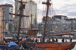 Film shoot in Docklands
