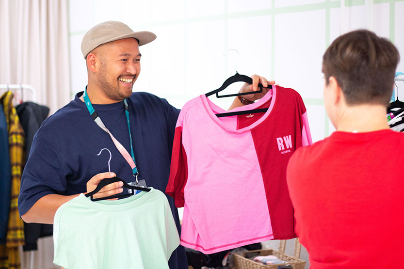 Clothes and cuts available at CBD pop-up