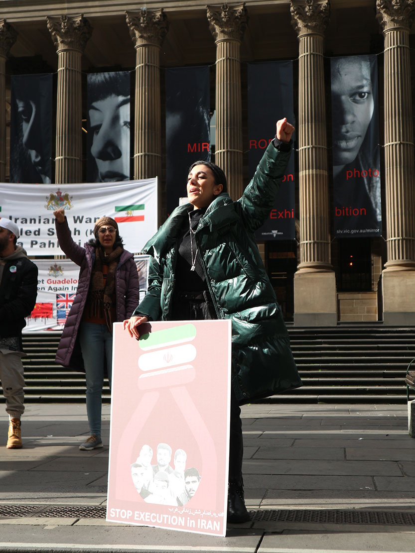 Melbourne’s Iranian community protests after executions of three men