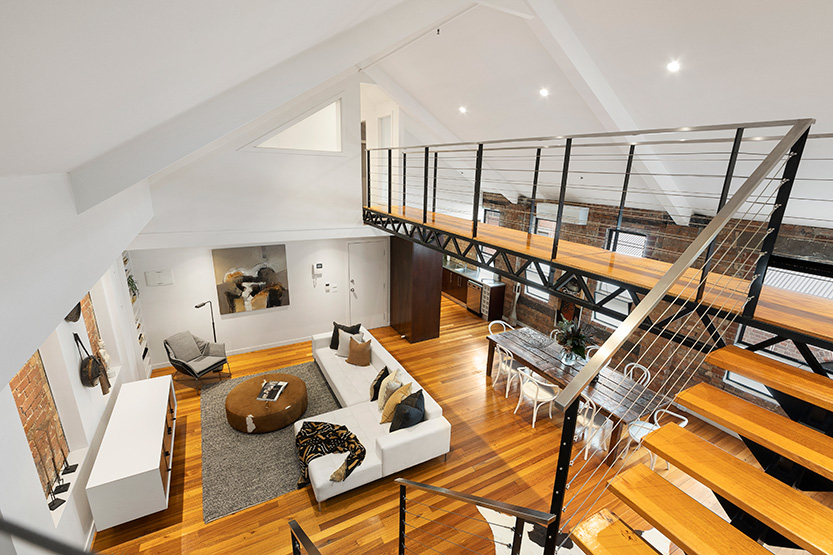 The epitome of Melbourne warehouse living