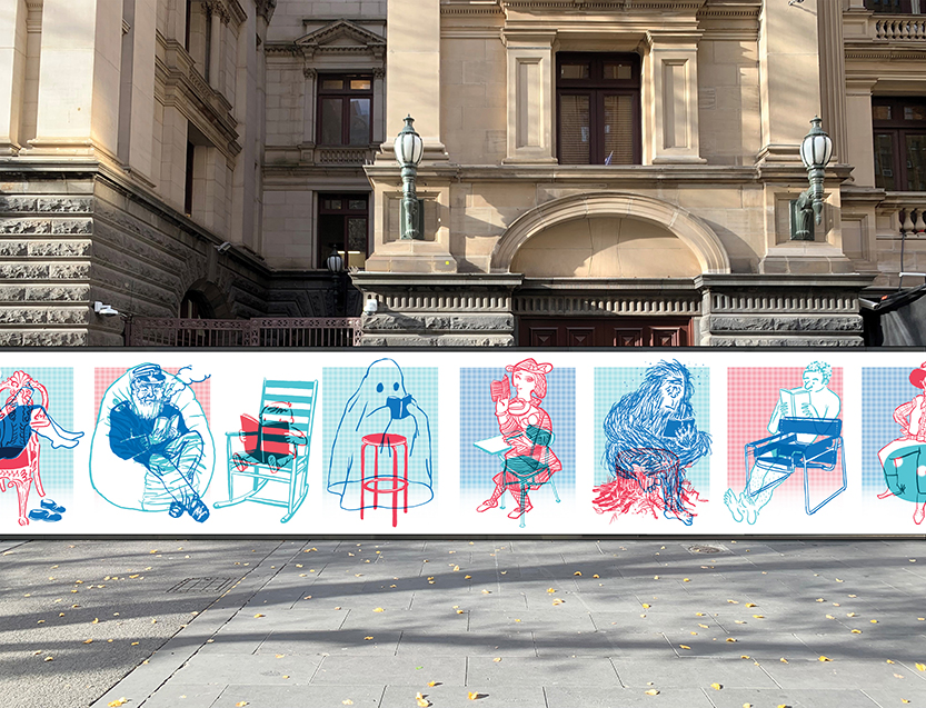 Vibrant artworks revamp construction sites with colour and creativity