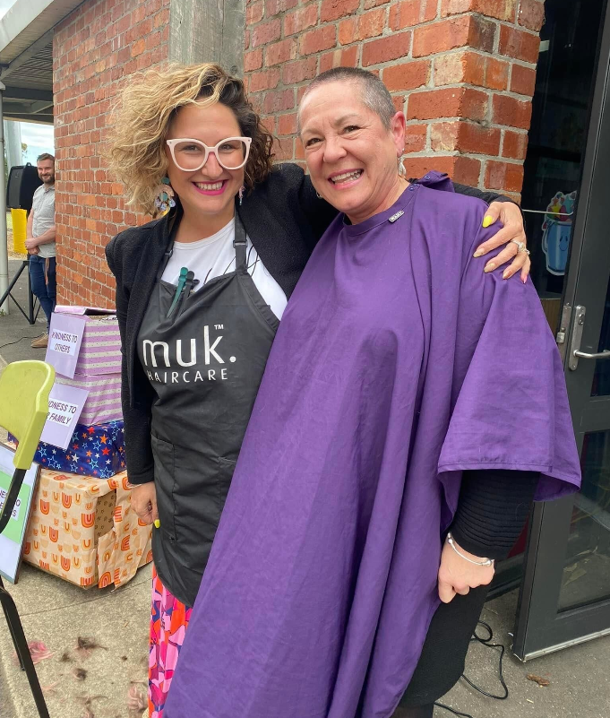 Ali’s brave shave raises awareness for breast cancer 
