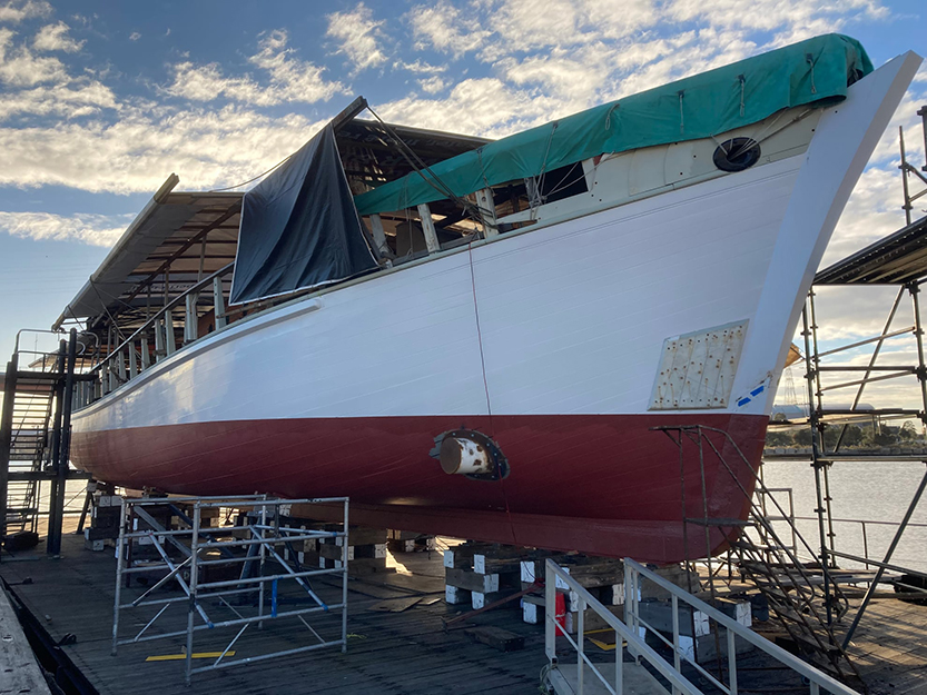 A new date for the Alma’s return to water