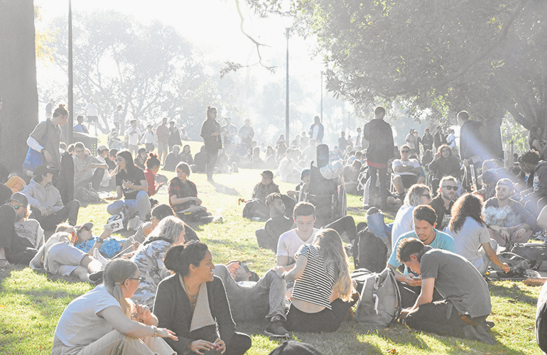 A puff in the park