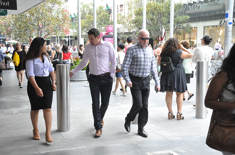 Permanent Bourke St bollards installed