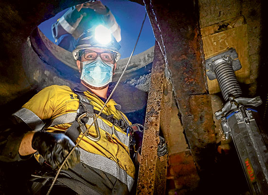 Powering on underneath the city