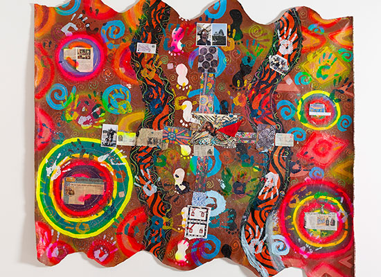 Aboriginal man wins top prize for artwork depicting identity and sexuality
