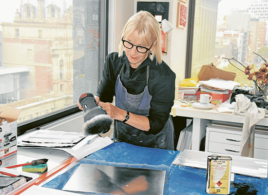 Inside a studio eyrie