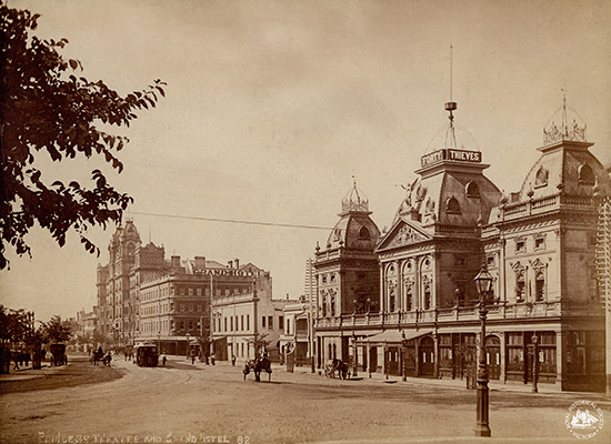 The grandeur of Spring St, early autumn 1899