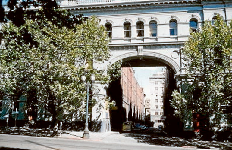 St James Buildings, Bourke St frontage, 1959