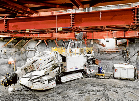 Second road header starts excavating