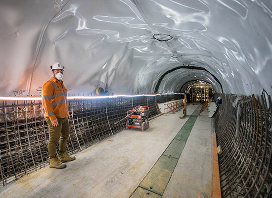 Metro Tunnel cross passage construction complete in the west
